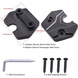 Sun Visor Repair Kit for Car & Truck Drivers Compatible with Ram 1500 2019 2020 2021 2022 2023 2024 2025 No Drilling or Damage to Visor