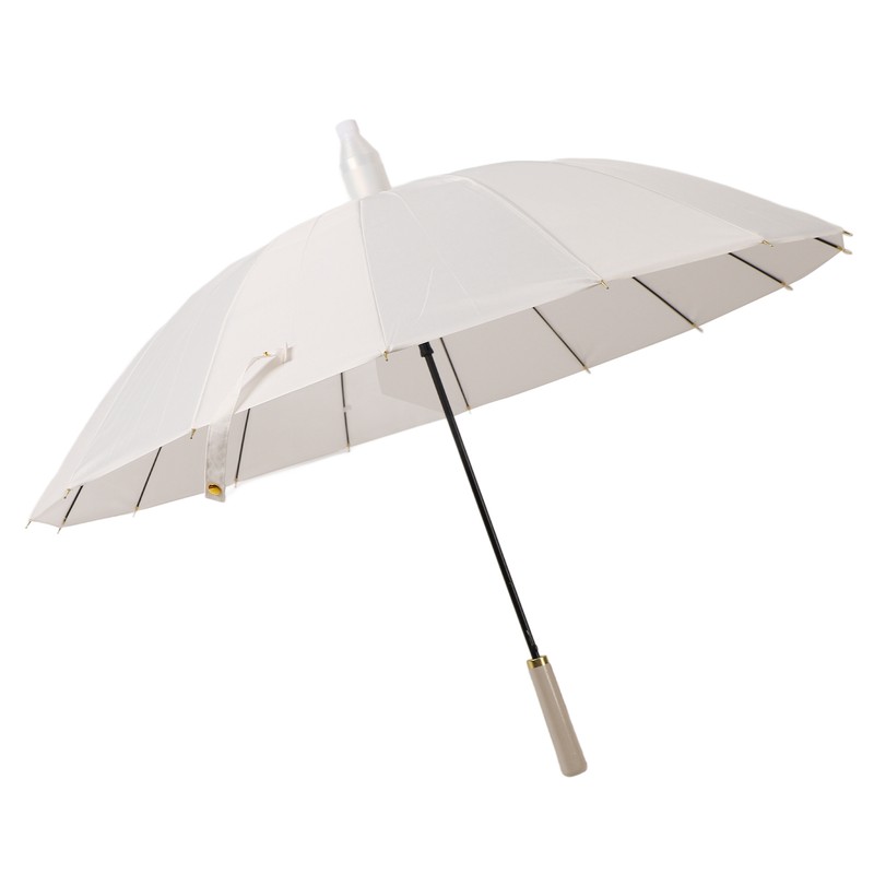 Large Umbrella Automatic Open 16 Ribs Waterproof with Cover Long