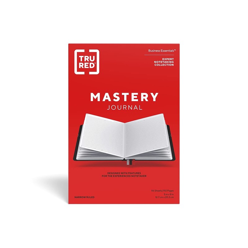 Tru Red Tr58434 Medium Mastery Journal, Black
