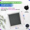 Microwave Charcoal Filter 5.35” x 5.03” for 8206230A Maytag and