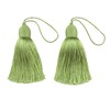 Fenghuangwu 2pcs Tassel Charms Polyester Key Tassels with Loop,DIY Handmade