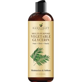 Handcraft Blends GlicerinaGlicerina Vegetal - 8 Fl Oz - 100 Puro Y Natural - Aceite Corporal Y Cabello De Grado Premium - Aceite De Masaje - Para...  