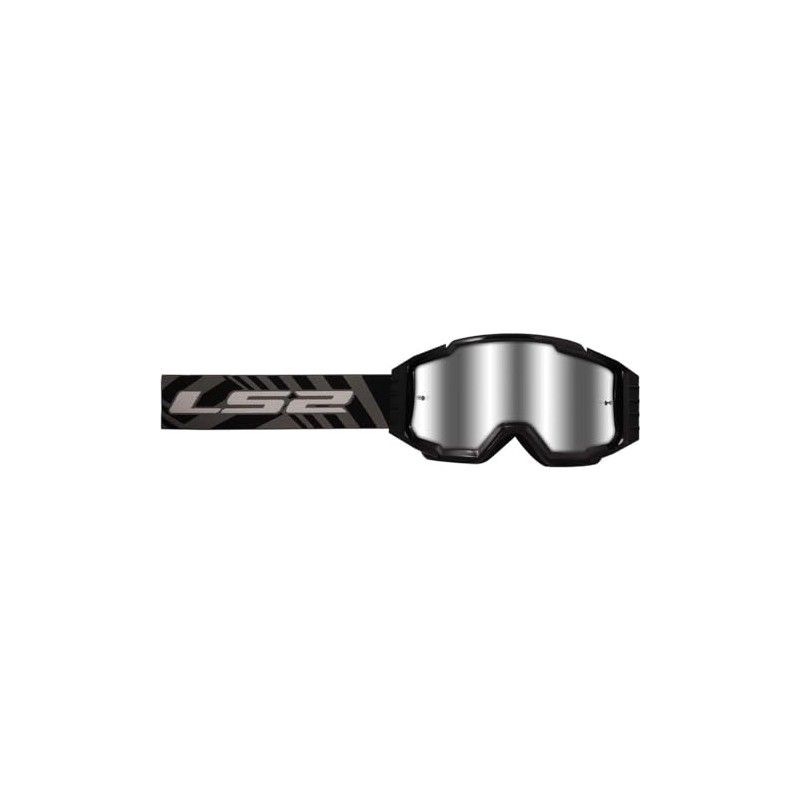 LS2 Helmets Charger Pro Motorcycle OTG Goggle (Black with Silver