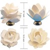 White EVA Flower Table Lights, LED 3000K Warm Lighting, 3*AA
