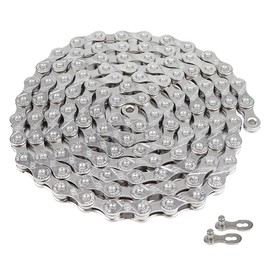Bike Chain 9/27 Speed Bike Chain 1/2 x 11/128 Inch 116 Links Anti-Rust Super Strong Bike Chain for Road Mountain Bike