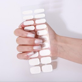 NKA Semi-Cured Gel Nail Strips Kit – 20 Strips in 10 Sizes – Quick & Easy Application – Cures in 60 Seconds – Includes Mini File, Cuticle Stick & Prep Pads – Long-Lasting, Glazed Orchid