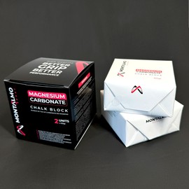 MONTALMO Magnesiumblöcke für Klettern, Crossfit, Calisthenics, Gewichtheben, Pole Dance, Paddel, Kettlebell, Fitness, Sporttraining | Chalk Block | Magnezia Handkreide