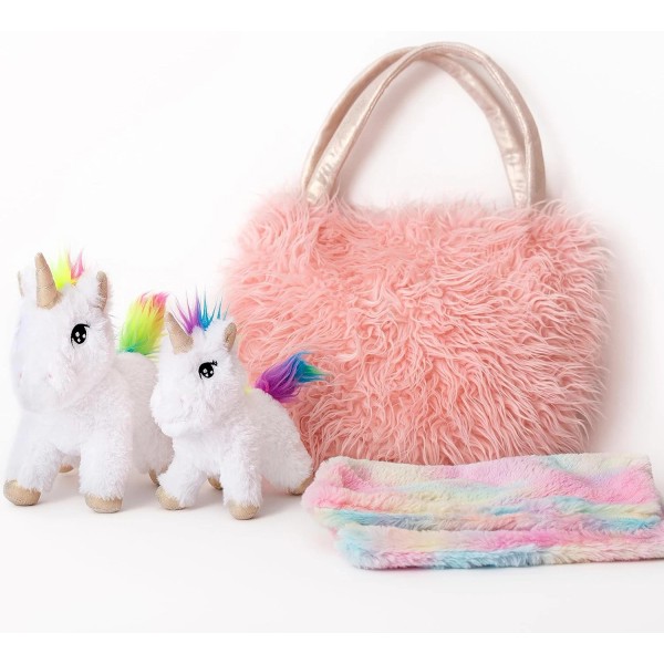 Perfectto Design Unicorn Toy for Girls Age 3-10; 4 PCS