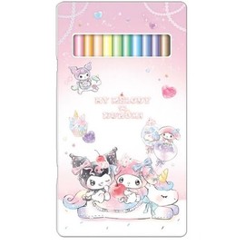 Sanrio Kuromi & My Melody 12-Color Colored Pencils Unicorn