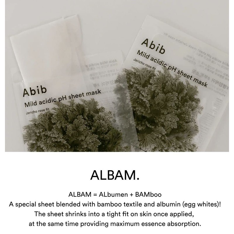 Abib Weak Acid PH Sheet Mask Resurrected Grass Fit 30ml