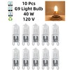 G9 LED Bulb Base Halogen Light Bulb, Warm White 2900K,
