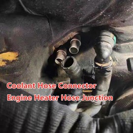 Coolant Hose Connector Adapter,Radiator Pipe Line Fitting for Land Rover Defender,Range Rover,Velar,Evoque,for Jaguar F-PACE,XF,E-PACE,F-TYPE,Engine Heater Hose Assembly Junction Straight 0° 18mm