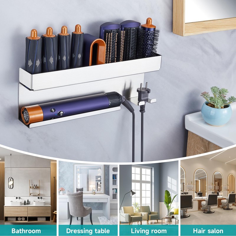XILIMEN Storage Holder for Dyson Airwrap, Curling Iron Accessories Wall