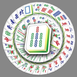 Mahjong Stickers Pack of 145 Waterproof Cartoon Mahjong Game Stickers for Water Bottles Laptop Luggage Scrapbook Skateboard Suitcase Car Vinyl Funny Trendy Stickers for Adults Teenagers