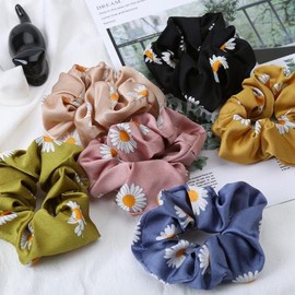 Daisy Scrunchie Soft Scrunchie / 데이지 곱창 머리끈 부드러운 곱창밴드