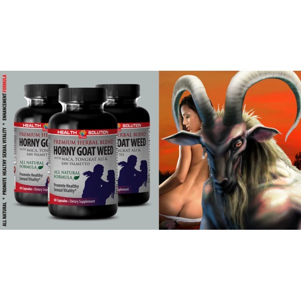 HEALTH SOLUTION PRIME HORNY GOAT WEED SUPPLEMENT - Panax Ginseng,