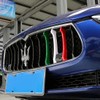 Rejilla de 3 piezas de rejilla frontal decorativa para Maserati