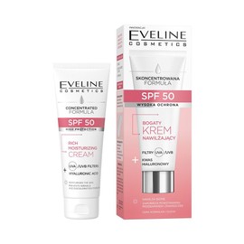 Eveline Cosmetics Advanced Hydrating SPF50 Moisturizer with Hyaluronic Acid for Radiant Skin