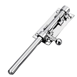 8 Inch Door Bolt Lock Stainless Steel Door Latch Barrel Sliding Lock Silver Solid Door Lock Bolts for Bathroom Bedroom Garden Shed Doors