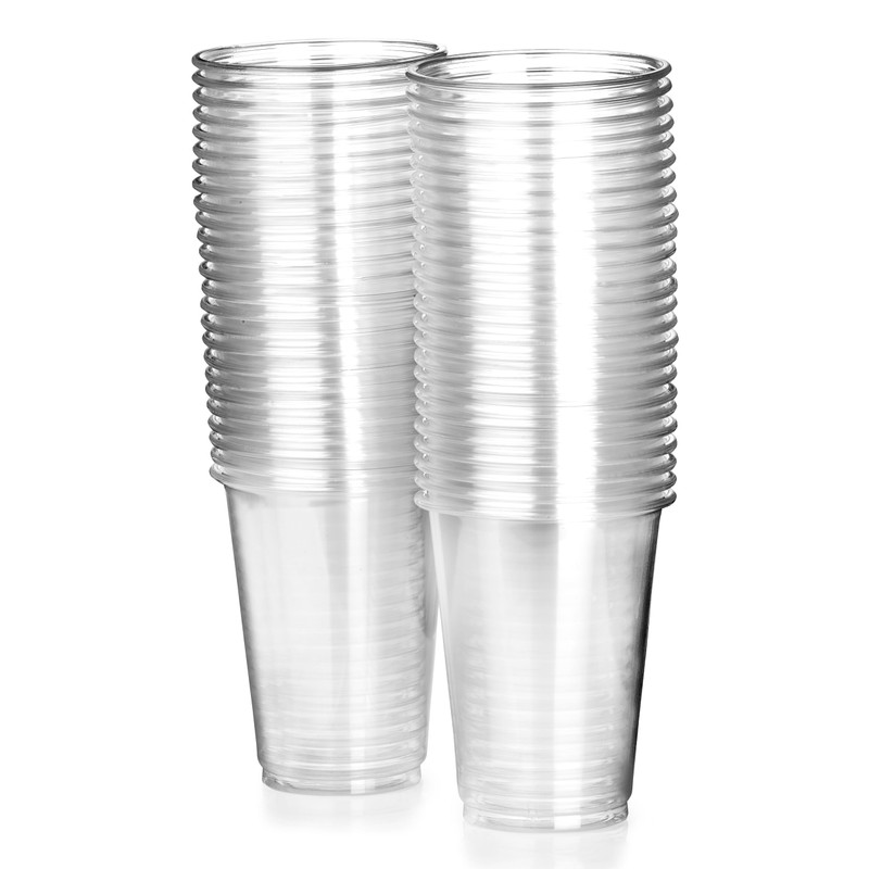 Signature Packaging - Disposable Plastic Party Cups - 330ml Half