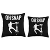 Pogo stick Oh Snap Throw Pillow