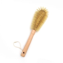 Oval Wood Tumbler Cleaning Brush (Boar Bristle) for Bottles Multi-purpose Brush 3ea