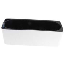 Veemoon 1 Set Self-Watering Plant Pot, Lazy Flower Pot Plastic Square Flower Pot with Water Level Gauge Modern Planter for Office, Home, Garden Home Decor