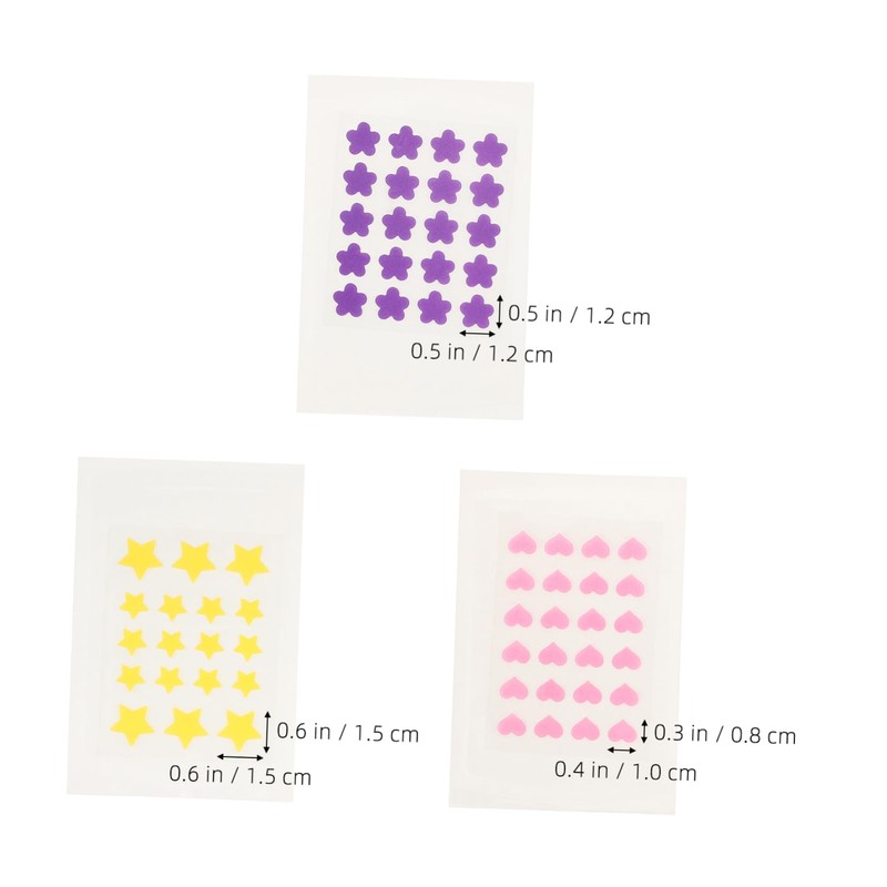 Beavorty Pcs Heart Shape Patches for Face Hydrocolloid Pimple Stickers