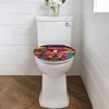 Bivxisrvo Cartoon Mushroom Print Toilet Cover Seat Polyester Fabric Toilet
