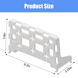 2PCS 49605-aub Structured Media Panel Accessories Enclosure Universal Shelf Mounting Bracket for Leviton Media Panel -That Supports 20lbs of Weight - White