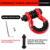 AMBULL Shackles 3/4" D Ring Shackle (2 Pack) 45,000lb Break