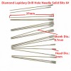 20Pcs 1 mm Diamond Lapidary Drill Bits Solid Hole Saws