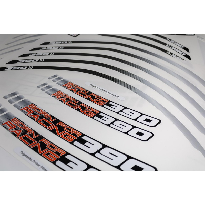 Felgenrand Aufkleber Motorcycle Rim Bed Compatible with KTM 390 Duke
