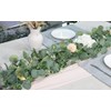 SOMYTING Artificial Mixed Eucalyptus Leaves Garland Faux Silver Dollar Eucalyptus
