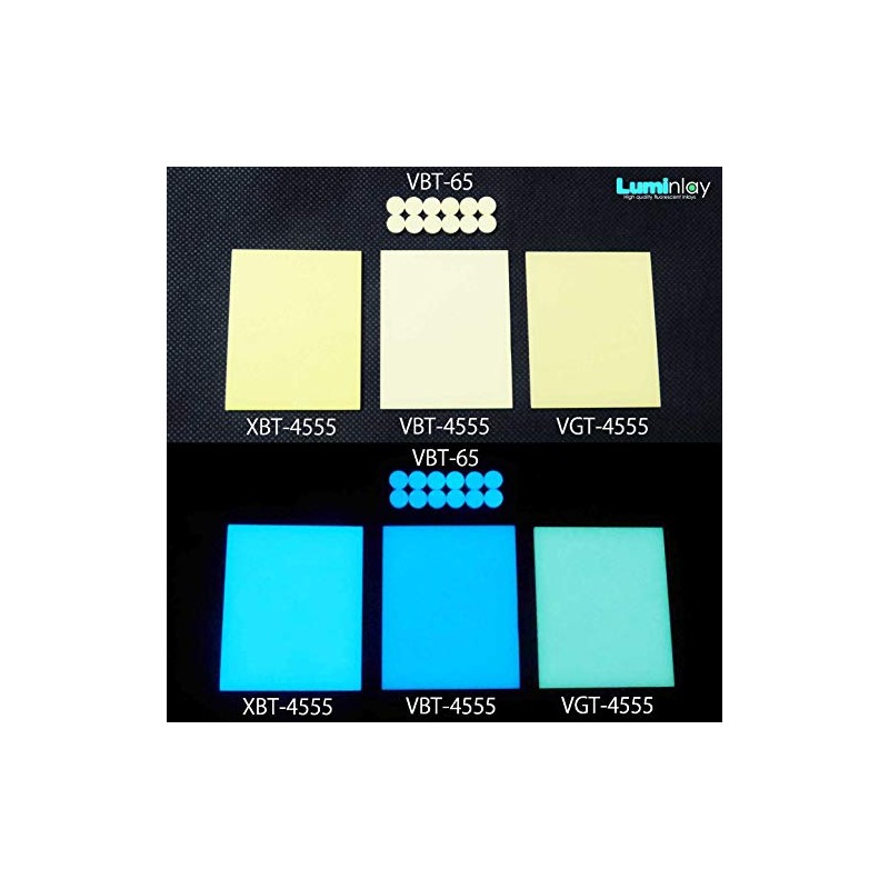 Luminlay top inlay material / 45mm55mm/ 2mm thickness (XBT (glow