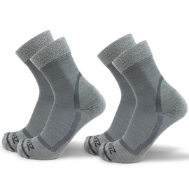 Zensah Calming Sleep Socks - Warm, Soft, Fuzzy, Wool, Thermal, Slipper Sock for Women (2 Pairs - Twilight, Large)