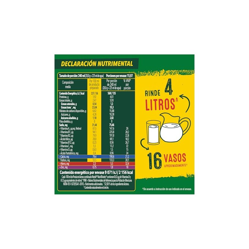 Lácteo en Polvo Nestlé NutriRindes 460g