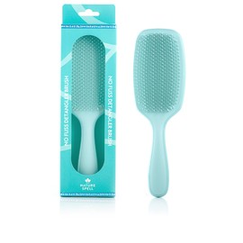 Nature Spell No Knots Detangling Hair Brush | Detangles All Hair Types | For Wet & Dry Hair | Eliminates Knots & Reduces Breakage | (Glossy Turquoise)