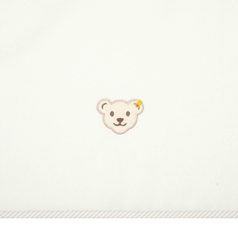 Steiff Unisex Children's Bath Towel Plain Homewear, Cloud dancer