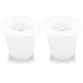 Tenndar Patio Table Umbrella Hole Ring Plug Cone Wedge Holder 2 Pack - Suitable for 1.5in 38mm Outdoor Beach Umbrella for Picnic Table Weighted Base Stand Yard Patio Accessories - Clear