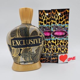 Designer Skin Exclusive 18x Exclusive Bronzer Tanning Lotion 13.5 fl oz with 2 packets of Rue La La and Body Stickers