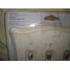 ALLEN + ROTH Avignon Triple Switch Plate Antique White 4896548