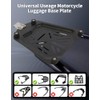 MOSYQI Motorcycle Top Case Mounting Baseplate, Quick Release Tail Baseboard