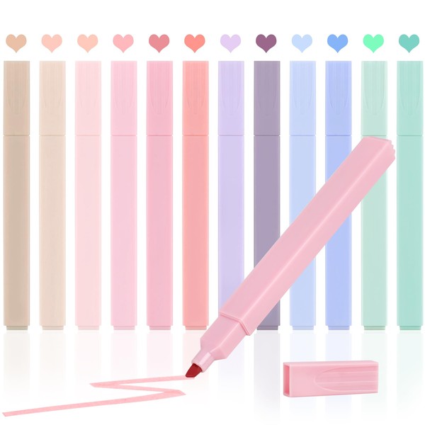 Utron Utron 12pcs Bible Highlighters, Bible Highlighters No Bleed, Pastel