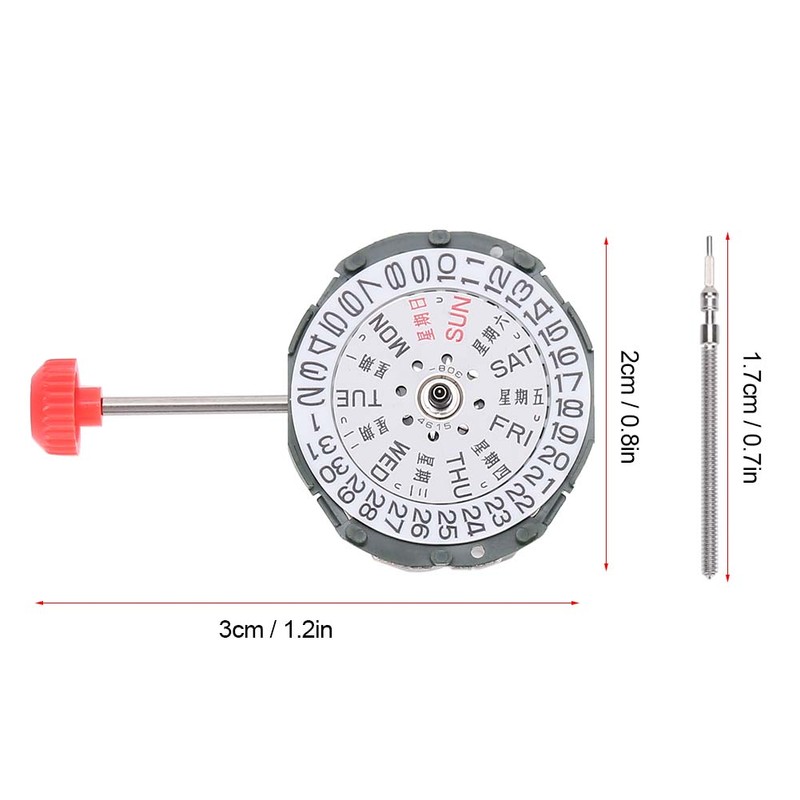 Female Watch Quartz Movement with Double Calendar for 2035 2105
