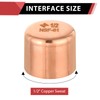 Pro 50 Pack EFIELD 1/2-inch Solder Copper Pipe End Cap