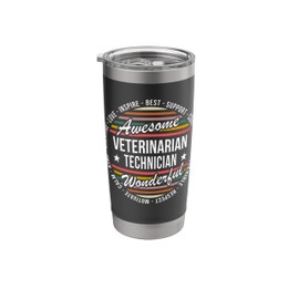 Veterinarian Technician Tshirt Gifts Appreciation Inspire Stainless Steel Insulated Tumbler