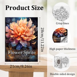 2Pcs Mandala Adult Coloring Book for Women, Mindfulness Adult Coloring Book Gift for Adult to Relax, Anxiety and Depression Set of 2 Coloring Books Bulk for Adults 48 Pages Stress Relief Gifts