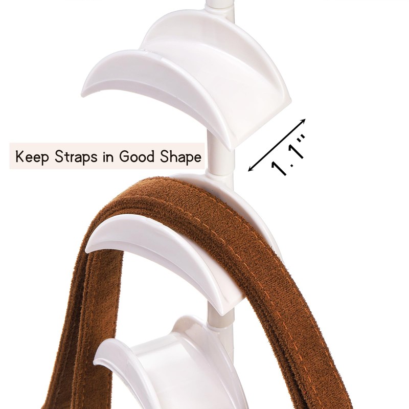 Lyellfe 3 Pack Purse Hanger for Closet, 360°Rotatable Handbag Tote