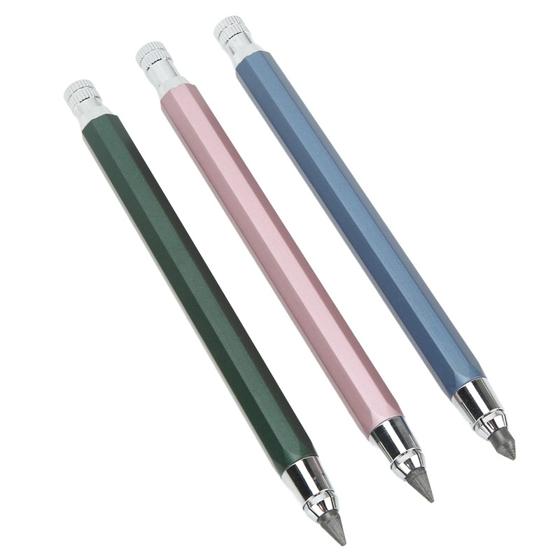 3Pcs Mechanical Carpenter Pencil 5.6mm Scribing Tool Marker Set Kit